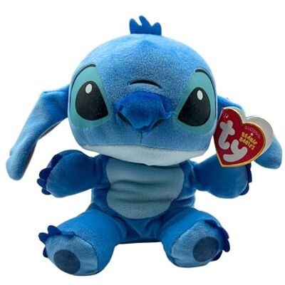 TY Stitch Beanie Babies 15cm Soft Plush Toy from Disney Lilo & Stitch Collectible Cuddly Plush for Kids TY Stitch Beanie Babies 15cm Soft Plush Toy from Disney Lilo & Stitch Collectible Cuddly Plush for Kids