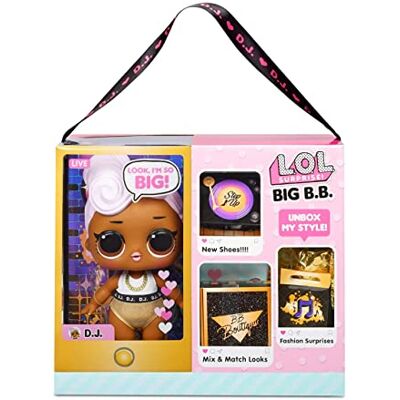 L.O.L. Surprise! 573067EUC LOL Surprise B.B. (Big Baby) D.J. 27,9 cm große Puppe, UNbox Fashions, Schuhe, Zubehör, inklusive Spielset Schreibtisch, Stuhl und Hintergrund L.O.L. Surprise! 573067EUC LOL Surprise B.B. (Big Baby) D.J. 27,9 cm große Puppe, UNbox Fashions, Schuhe, Zubehör, inklusive Spielset Schreibtisch, Stuhl und Hintergrund