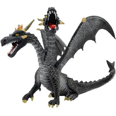 Bullyland 75597 Spielfigur Drache mit 2 Köpfen Grau-Schwarz, ca. 9,2 cm, detailgetreu, PVC-frei, ideal als kleines Geschenk für Kinder ab 3 Jahren Bullyland 75597 Spielfigur Drache mit 2 Köpfen Grau-Schwarz, ca. 9,2 cm, detailgetreu, PVC-frei, ideal als kleines Geschenk für Kinder ab 3 Jahren