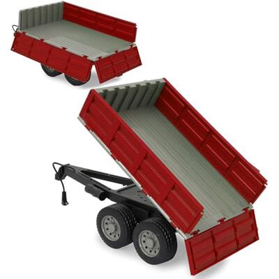 JAMARA 413108 Kipper für RC-Traktor 1:16 ferngesteuerte Kippmulde hoch/runter, Anhängerkupplung vorne, Klappbare Bordwände, Rot JAMARA 413108 Kipper für RC-Traktor 1:16 ferngesteuerte Kippmulde hoch/runter, Anhängerkupplung vorne, Klappbare Bordwände, Rot