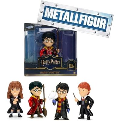 Jada Toys Harry Potter Figur (1 Stück) 1 von 4 Sammelfiguren aus Metall (2 Harry Varianten, Ron, Hermine) für Fans und Kinder ab 8 Jahre, Auswahl per Zufallslos, 6,5 cm, Welle 2 Jada Toys Harry Potter Figur (1 Stück) 1 von 4 Sammelfiguren aus Metall (2 Harry Varianten, Ron, Hermine) für Fans und Kinder ab 8 Jahre, Auswahl per Zufallslos, 6,5 cm, Welle 2