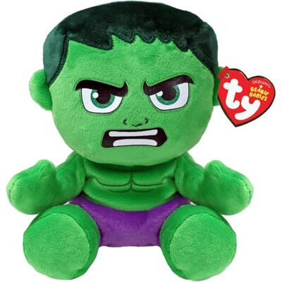 TY Hulk Marvel Avengers Beanie Babies Regular, Licensed Beanie Baby Soft Plush Toy, Collectible Cuddly Stuffed Teddy TY Hulk Marvel Avengers Beanie Babies Regular, Licensed Beanie Baby Soft Plush Toy, Collectible Cuddly Stuffed Teddy