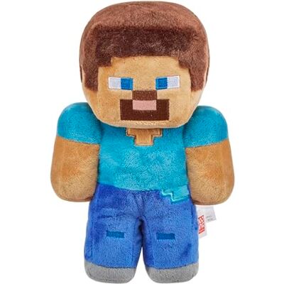 Mattel Steve Minecraft Plüschfigur 21 cm, kuschelig & ideal zum Sammeln, Geschenk für Minecraft-Fans ab 3 Jahren, HHG11 Mattel Steve Minecraft Plüschfigur 21 cm, kuschelig & ideal zum Sammeln, Geschenk für Minecraft-Fans ab 3 Jahren, HHG11