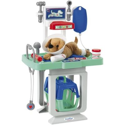 Ecoiffier – Spielset Tierklinik 15-teiliges Tierarzt Spielzeug für Kinder, inkl. Plüschhund, Verband, Untersuchungswagen, Tragekorb, für Kinder ab 18 Monaten Ecoiffier – Spielset Tierklinik 15-teiliges Tierarzt Spielzeug für Kinder, inkl. Plüschhund, Verband, Untersuchungswagen, Tragekorb, für Kinder ab 18 Monaten