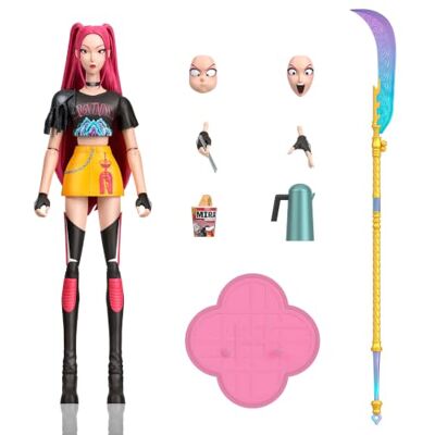 Mattel KPop Demon Hunters HUNTR/X Mira Actionfigur 15 cm Figur, 18 Gelenkpunkte, „How It’s Done“-Look, Schwert, Zubehör, wechselbare Teile, JRY31 Mattel KPop Demon Hunters HUNTR/X Mira Actionfigur 15 cm Figur, 18 Gelenkpunkte, „How It’s Done“-Look, Schwert, Zubehör, wechselbare Teile, JRY31