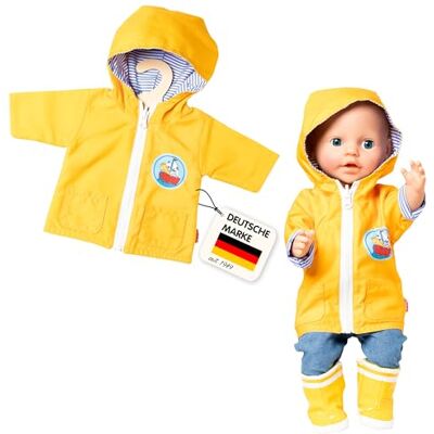 Heless 1525 Wendeanorak mit Kapuze für Puppen im Design Maritim, Größe 28 35 cm, schützt vor Wind und Wetter Heless 1525 Wendeanorak mit Kapuze für Puppen im Design Maritim, Größe 28 35 cm, schützt vor Wind und Wetter