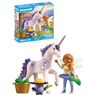 Playmobil Magic Unicorns Sammeleinhorn Glückslavendel mit Fee Fantasievolles Spielset für Einhornfans Mit liebevollen Details Kinder ab 4 Jahren 71843 Playmobil Magic Unicorns Sammeleinhorn Glückslavendel mit Fee Fantasievolles Spielset für Einhornfans Mit liebevollen Details Kinder ab 4 Jahren 71843