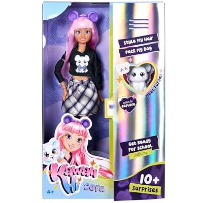 Simba 105953976 Kawaii Hi Ankleidepuppe Cora (26 cm) bewegliche Modepuppe zum Frisieren und Stylen, Puppe mit Langen Haaren, Maus und Zubehör, Spielzeug für Kinder ab 4 Jahre Simba 105953976 Kawaii Hi Ankleidepuppe Cora (26 cm) bewegliche Modepuppe zum Frisieren und Stylen, Puppe mit Langen Haaren, Maus und Zubehör, Spielzeug für Kinder ab 4 Jahre