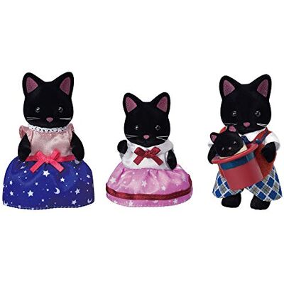 Sylvanian Families 5530 Schwarze Katzen Familie Figuren für Puppenhaus Sylvanian Families 5530 Schwarze Katzen Familie Figuren für Puppenhaus