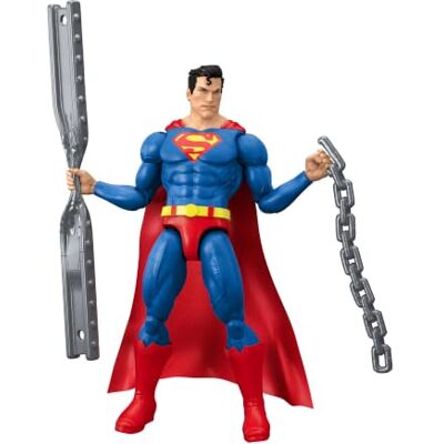 Mattel DC Premier Series Superman Actionfigur 16,5cm Serie 2 Superhelden-Spielzeug, 22 Gelenke, Stoffumhang, Rüstung und Zubehör, JNF57 Mattel DC Premier Series Superman Actionfigur 16,5cm Serie 2 Superhelden-Spielzeug, 22 Gelenke, Stoffumhang, Rüstung und Zubehör, JNF57