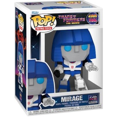 POP Funko Retro Toys: Transformers Mirage Vinyl Figure Offizieller Fanartikel und Merch Vinyl Sammelfigur als Regal Deko Geschenkidee zum Geburtstag für Fans und Sammler POP Funko Retro Toys: Transformers Mirage Vinyl Figure Offizieller Fanartikel und Merch Vinyl Sammelfigur als Regal Deko Geschenkidee zum Geburtstag für Fans und Sammler