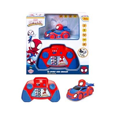 Jada Dickie Toys RC Auto Spidey Web-Crawler (8 cm) ferngesteuertes Spielzeugauto für Kinder ab 3 Jahre zu Marvels Spidey und Seine Super-Freunde, 6 km/h, inkl. Fernbedienung und Batterien Jada Dickie Toys RC Auto Spidey Web-Crawler (8 cm) ferngesteuertes Spielzeugauto für Kinder ab 3 Jahre zu Marvels Spidey und Seine Super-Freunde, 6 km/h, inkl. Fernbedienung und Batterien