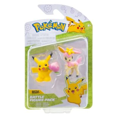Pokémon PKW4106 Battle Figure Pack Pikachu, Sesokitz, offizielle detaillierte Figuren, je 5 cm Pokémon PKW4106 Battle Figure Pack Pikachu, Sesokitz, offizielle detaillierte Figuren, je 5 cm