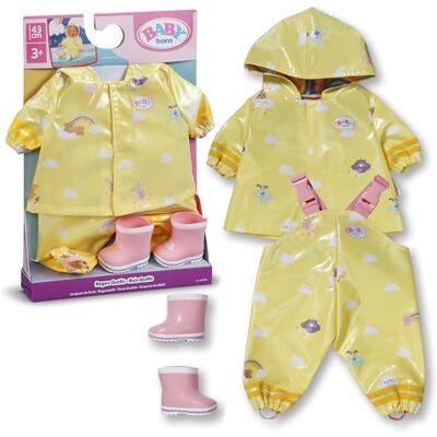BABY Born Regen-Outfit für 43 cm Puppen mit Regenmantel und Stiefeln BABY Born Regen-Outfit für 43 cm Puppen mit Regenmantel und Stiefeln