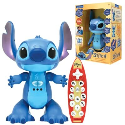 Lexibook , Disney Stitch, interaktives Spielzeug, zweisprachig Englisch Italienisch, Gestensteuerung und Fernbedienung, reagiert auf Berührung, programmierbar, Zwei Geschwindigkeiten, Blau, STITCHi5 Lexibook , Disney Stitch, interaktives Spielzeug, zweisprachig Englisch Italienisch, Gestensteuerung und Fernbedienung, reagiert auf Berührung, programmierbar, Zwei Geschwindigkeiten, Blau, STITCHi5
