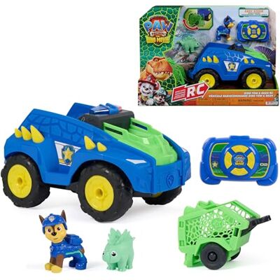 PAW PATROL : Der Dino Film, Chase' ferngesteuertes Dino Rettungs-Fahrzeug, RC Cruiser mit Anhänger, inkl. Chase- und Dino-Figur, Koordinationsförderndes Spielzeug für Kinder ab 3 Jahren PAW PATROL : Der Dino Film, Chase' ferngesteuertes Dino Rettungs-Fahrzeug, RC Cruiser mit Anhänger, inkl. Chase- und Dino-Figur, Koordinationsförderndes Spielzeug für Kinder ab 3 Jahren