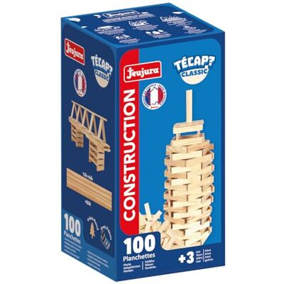 Jeujura TECAP Classic – Konstruktionsspiel aus Holz – 100 Teile – Spiel für Kinder ab 3 Jahren – Kreatives Gleichgewichtsspiel – Modelle enthalten – hergestellt in Frankreich – 8301 Jeujura TECAP Classic – Konstruktionsspiel aus Holz – 100 Teile – Spiel für Kinder ab 3 Jahren – Kreatives Gleichgewichtsspiel – Modelle enthalten – hergestellt in Frankreich – 8301