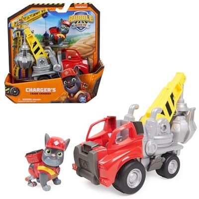 Rubble & Crew Kran-Baufahrzeug mit Charger-Spielfigur, ab 3 Jahren Beweglicher Ausleger Mit Charger-Figur TV-Serien-Design Kreatives Rollenspiel Baustellen-Abenteuer Rubble & Crew Kran-Baufahrzeug mit Charger-Spielfigur, ab 3 Jahren Beweglicher Ausleger Mit Charger-Figur TV-Serien-Design Kreatives Rollenspiel Baustellen-Abenteuer