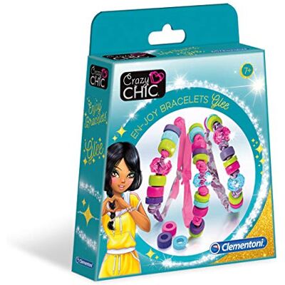 Clementoni 18534 -18534-Crazy Chic-Armbänder Glee Craft für Kinder ab 7 Jahren Schmuck Mädchen, Englisch, Mehrfarbig Clementoni 18534 -18534-Crazy Chic-Armbänder Glee Craft für Kinder ab 7 Jahren Schmuck Mädchen, Englisch, Mehrfarbig