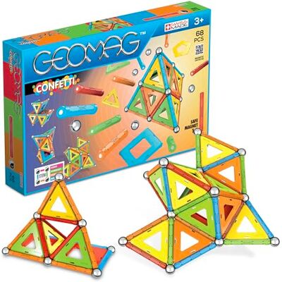 Geomag CLASSIC CONFETTI 68 Teile Magnetisches spielzeug für Kinder, Geschenk für Jungen und Mädchen im Alter von 5 6 7 8 9 10 11 12 13 Jahren, magnetische Konstruktionen, Kinderspielzeug Geomag CLASSIC CONFETTI 68 Teile Magnetisches spielzeug für Kinder, Geschenk für Jungen und Mädchen im Alter von 5 6 7 8 9 10 11 12 13 Jahren, magnetische Konstruktionen, Kinderspielzeug