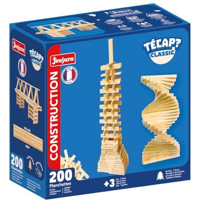 Jeujura Set di costruzioni in legno TECAP Classic 200 pezzi Et? 3+ Jeujura Set di costruzioni in legno TECAP Classic 200 pezzi Et? 3+