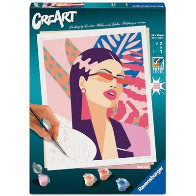 Ravensburger CreArt 12023099 Neon Diva Malen nach Zahlen ab 12 Jahren Ravensburger CreArt 12023099 Neon Diva Malen nach Zahlen ab 12 Jahren