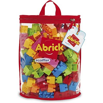 Ecoiffier Spielzeuge, 838, Tasche mit stapelbaren Bausteinen Abrick, Bauspiel für Kinder, 120 Teile, ab 18 Monaten, Mehrfarbig Ecoiffier Spielzeuge, 838, Tasche mit stapelbaren Bausteinen Abrick, Bauspiel für Kinder, 120 Teile, ab 18 Monaten, Mehrfarbig