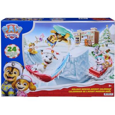 PAW PATROL Adventskalender 2026, ab 3 Jahren 24 Türchen, 7 Hundefiguren, 6 Schlitten, Verpackung als Spielwelt, 3 Stickerbögen PAW PATROL Adventskalender 2026, ab 3 Jahren 24 Türchen, 7 Hundefiguren, 6 Schlitten, Verpackung als Spielwelt, 3 Stickerbögen