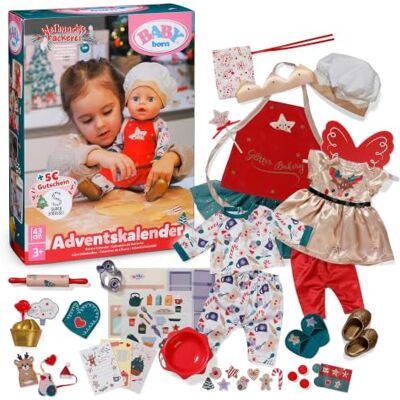 BABY Born Adventskalender mit 24 Überraschungen für 43 cm Puppen 24 Überraschungen, Puppenkleidung und Accessoires, passend für 43 cm Puppen BABY Born Adventskalender mit 24 Überraschungen für 43 cm Puppen 24 Überraschungen, Puppenkleidung und Accessoires, passend für 43 cm Puppen