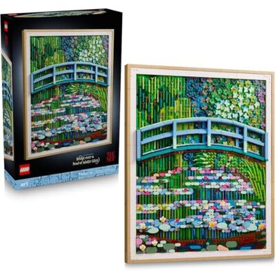 Lego Art Claude Monet Die Brücke über den Seerosenteich Hängendes 3D Wandkunstwerk für die Wohnungsdekoration Impressionistisches Ausstellungsmodell für Erwachsene DIY-Geschenkidee 31220 Lego Art Claude Monet Die Brücke über den Seerosenteich Hängendes 3D Wandkunstwerk für die Wohnungsdekoration Impressionistisches Ausstellungsmodell für Erwachsene DIY-Geschenkidee 31220