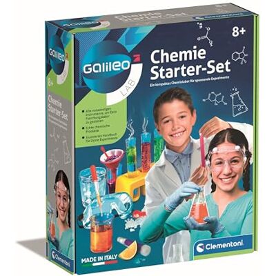 Clementoni Galileo Lab – Chemie Starter-Set farbenfroher Experimentierkasten für Zuhause, Spielzeug für Kinder ab 8 Jahren, abwechslungsreiche Versuche, 69175 Clementoni Galileo Lab – Chemie Starter-Set farbenfroher Experimentierkasten für Zuhause, Spielzeug für Kinder ab 8 Jahren, abwechslungsreiche Versuche, 69175