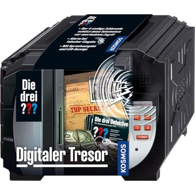 Die drei ??? Kosmos Digital Safe – Detektiv-Spielset Schütze deine Geheimnisse mit Code und Sprachalarm, Mini-Tresor, für Kinder ab 8 Jahren Die drei ??? Kosmos Digital Safe – Detektiv-Spielset Schütze deine Geheimnisse mit Code und Sprachalarm, Mini-Tresor, für Kinder ab 8 Jahren