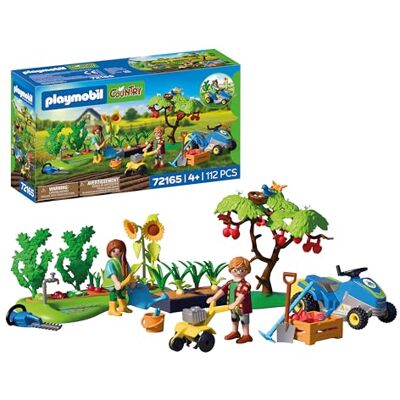 Playmobil Country Idyllischer Gemüsegarten Garten‑Set mit Aufsitzrasenmäher, erntebarem Gemüse & reichlich Zubehör Für Kinder ab 4 Jahren 72165 Playmobil Country Idyllischer Gemüsegarten Garten‑Set mit Aufsitzrasenmäher, erntebarem Gemüse & reichlich Zubehör Für Kinder ab 4 Jahren 72165