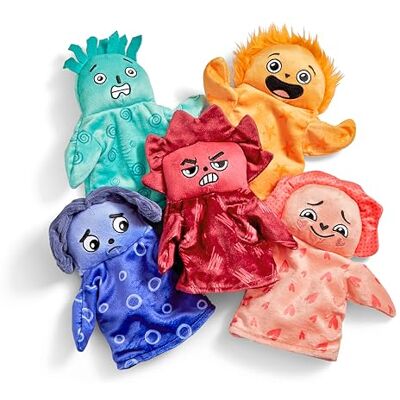 hand2mind Learning Resources Feelings Family Handpuppen-Set, ab 18 Monaten, 5 Emotionen: Geliebt, Nervös, Frustriert, Einsam & Aufgeregt hand2mind Learning Resources Feelings Family Handpuppen-Set, ab 18 Monaten, 5 Emotionen: Geliebt, Nervös, Frustriert, Einsam & Aufgeregt