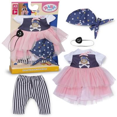 BABY Born Piraten-Outfit für 43 cm Puppen mit Kleid und Augenklappe BABY Born Piraten-Outfit für 43 cm Puppen mit Kleid und Augenklappe