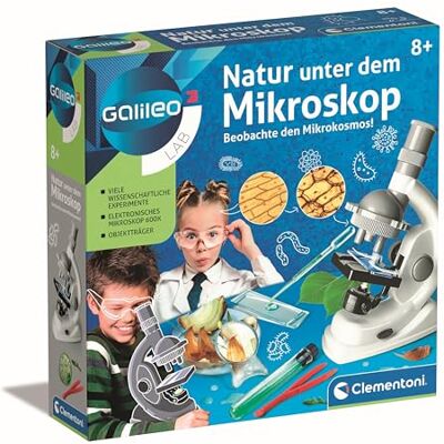 Clementoni Galileo Lab – Natur unter dem Mikroskop, Mikroskop für Kinder Biologie-Labor für Schulkinder, ideal als Geschenk, Spielzeug für Kinder ab 8 Jahren von 69804 Clementoni Galileo Lab – Natur unter dem Mikroskop, Mikroskop für Kinder Biologie-Labor für Schulkinder, ideal als Geschenk, Spielzeug für Kinder ab 8 Jahren von 69804