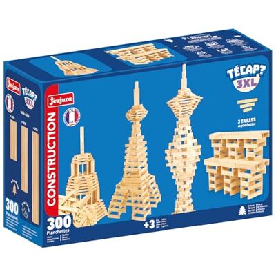 Jeujura Tecap 3XL – 300 Teile – Bauspiel ab 3 Jahren – 8309 3 Maße Bretter – Spiel aus Holz – Kreatives und fantasievolles Gleichgewichtsspiel – Modelle enthalten – hergestellt in Jeujura Tecap 3XL – 300 Teile – Bauspiel ab 3 Jahren – 8309 3 Maße Bretter – Spiel aus Holz – Kreatives und fantasievolles Gleichgewichtsspiel – Modelle enthalten – hergestellt in