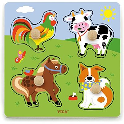 VIGA Toys Steckpuzzle Bauernhof VIGA Toys Steckpuzzle Bauernhof