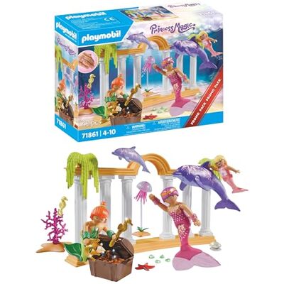 Playmobil Promo Pack Meerjungfrauen-Schatz mit Delfinen Spielzeug ab 4 Jahren Geschenk für Kinder Fördert Kreativität Märchenhaftes Unterwasser-Abenteuer mit Figuren 71861 Playmobil Promo Pack Meerjungfrauen-Schatz mit Delfinen Spielzeug ab 4 Jahren Geschenk für Kinder Fördert Kreativität Märchenhaftes Unterwasser-Abenteuer mit Figuren 71861