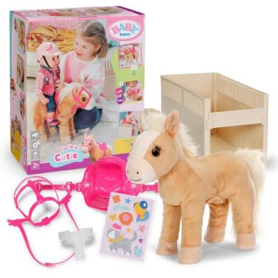 BABY Born Mein Pferd Cutie mit Transportbox Augenbewegung, Pferdegeräusche, Sattel, Zaumzeug, Karotte BABY Born Mein Pferd Cutie mit Transportbox Augenbewegung, Pferdegeräusche, Sattel, Zaumzeug, Karotte