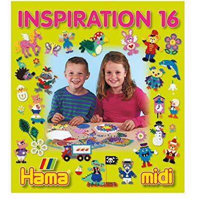 Hama Perlen 399-16 Inspiration Heft Nr. 16 Vorlagenbuch mit farbenfrohen Ideen, Motiven und Anleitungen zum Basteln mit Bügelperlen, kreativer Bastelspaß für Groß und Klein Hama Perlen 399-16 Inspiration Heft Nr. 16 Vorlagenbuch mit farbenfrohen Ideen, Motiven und Anleitungen zum Basteln mit Bügelperlen, kreativer Bastelspaß für Groß und Klein