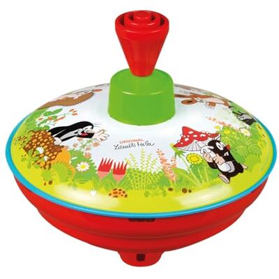 Lena tin Toys 52449 Brummkreisel Ø13 cm Der kleine Maulwurf, Metall Kreisel, Schwungkreisel aus Blech, klassischer Pumpkreisel, Blechkreisel mit Spitze, Spielzeugkreisel für Kinder ab 18 Monate Lena tin Toys 52449 Brummkreisel Ø13 cm Der kleine Maulwurf, Metall Kreisel, Schwungkreisel aus Blech, klassischer Pumpkreisel, Blechkreisel mit Spitze, Spielzeugkreisel für Kinder ab 18 Monate