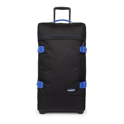 EASTPAK Tranverz M Koffer 78L (67 x 35,5 x 30 cm), mittelgroßer Reisekoffer mit Rollen, leichtes Gepäck mit 2 Fächern, Teleskopgriff & TSA-Schloss Kontrast Black Blue EASTPAK Tranverz M Koffer 78L (67 x 35,5 x 30 cm), mittelgroßer Reisekoffer mit Rollen, leichtes Gepäck mit 2 Fächern, Teleskopgriff & TSA-Schloss Kontrast Black Blue