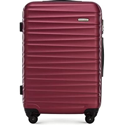 WITTCHEN Reisekoffer Rollkoffer Trolley Mittlerer Koffer Reisekoffer Hartschale aus ABS Mittelgroßkoffer mit 4 Spinner-Rollen Zahlenschloss Groove Line Größe M kastanienbraun Lufthansa/Eurowings WITTCHEN Reisekoffer Rollkoffer Trolley Mittlerer Koffer Reisekoffer Hartschale aus ABS Mittelgroßkoffer mit 4 Spinner-Rollen Zahlenschloss Groove Line Größe M kastanienbraun Lufthansa/Eurowings