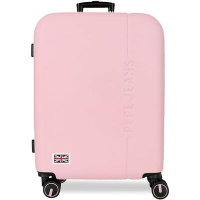 Pepe Jeans Aris mittelgroßer Koffer, 48 x 68 x 27 cm, starres ABS-Kombinationsschloss, integriertes 72L 3.48kg, Handgepäck mit 4 Doppelrädern, von Joumma Bags Pepe Jeans Aris mittelgroßer Koffer, 48 x 68 x 27 cm, starres ABS-Kombinationsschloss, integriertes 72L 3.48kg, Handgepäck mit 4 Doppelrädern, von Joumma Bags