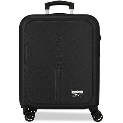 Reebok Stockton Black Cabin Case, 40 x 55 x 20 cm, starres ABS-Kombinationsschloss, integriert, 37L 2.6kg, 4 Doppelräder, Handgepäck von Joumma Bags Reebok Stockton Black Cabin Case, 40 x 55 x 20 cm, starres ABS-Kombinationsschloss, integriert, 37L 2.6kg, 4 Doppelräder, Handgepäck von Joumma Bags