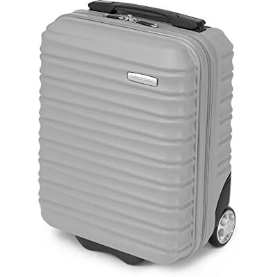 WITTCHEN Reisekoffer Kleinkoffer Kabinengepäck Handgepäck Rollkoffer Hartschale aus ABS2 Standard-Rollen Reißverschluss Groove Line Kleinkoffer XXS grau Lufthansa/Eurowings/Ryanair/Condor WITTCHEN Reisekoffer Kleinkoffer Kabinengepäck Handgepäck Rollkoffer Hartschale aus ABS2 Standard-Rollen Reißverschluss Groove Line Kleinkoffer XXS grau Lufthansa/Eurowings/Ryanair/Condor