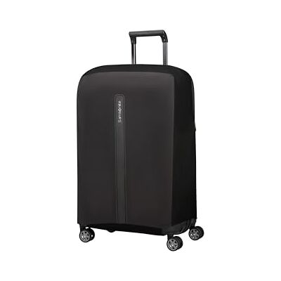 Samsonite TA Revolution Faltbare Schutzhülle für Koffer Größe M, Kofferhülle passend für 66–69 cm, Reisekoffer Schutz, mit reflektierendem Detail, Schwarz Samsonite TA Revolution Faltbare Schutzhülle für Koffer Größe M, Kofferhülle passend für 66–69 cm, Reisekoffer Schutz, mit reflektierendem Detail, Schwarz