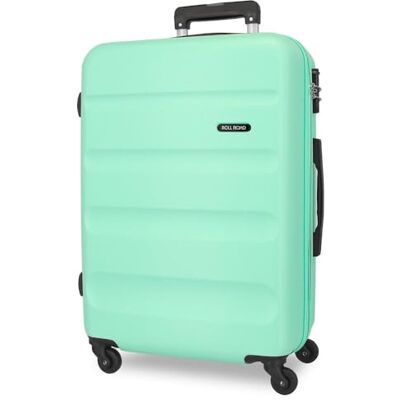 Roll Road Flex Mittlerer Koffer Grün 46x65x23 cms Hartschalen ABS Kombinationsschloss 56L 3,1Kgs 4 Räder Roll Road Flex Mittlerer Koffer Grün 46x65x23 cms Hartschalen ABS Kombinationsschloss 56L 3,1Kgs 4 Räder