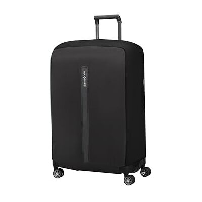 Samsonite TA Revolution Faltbare Schutzhülle für Koffer Größe L, Kofferhülle passend für 75–79 cm, Reisekoffer Schutz, mit reflektierendem Detail, Schwarz Samsonite TA Revolution Faltbare Schutzhülle für Koffer Größe L, Kofferhülle passend für 75–79 cm, Reisekoffer Schutz, mit reflektierendem Detail, Schwarz